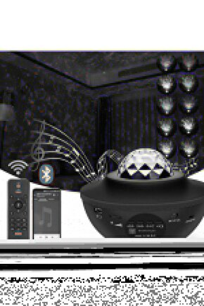 Starry Projektör Gece Lambası Bluetooth Hoparlör Ambians Işık