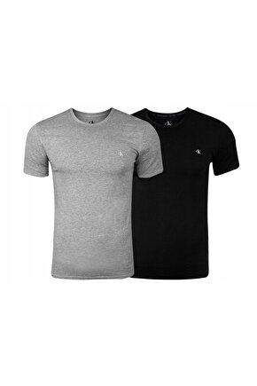 Erkek Siyah-Gri Crew Neck 2pk 000NB2221A Fanila