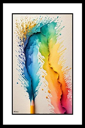 Renk Cümbüşü Digital Art ( ÇERÇEVESİZ - ÇERÇEVE YOKTUR ) ( ULTRA HD ) FOLYO AFİŞ - POSTER