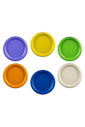 Renkli Plastik 20li Tabak