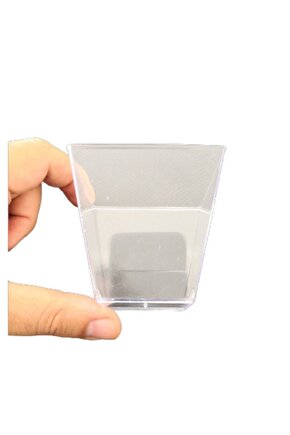 Tatlı Kasesi Meze ve Salata Kasesi Parti Kasesi Prizma Kübik Kase 25 Adet 200cc