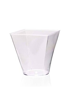 Prizma Kübik Kase Şeffaf 240 Ml 24 Adet