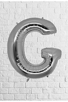 G Harf Folyo Balon Gümüş 40 100cm