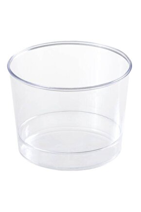 Plastik Tatlı Kabı Kasesi Kristal 250 Cc  15Adet