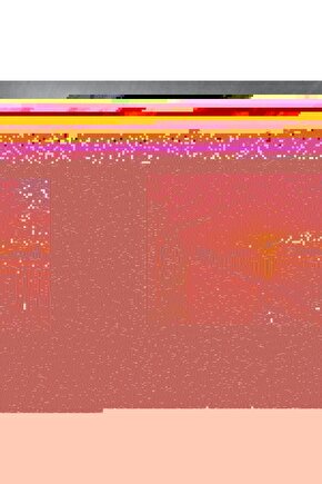 Kiraz Çiçeği Gün Batımı Park Bankı Kanvas Tablo