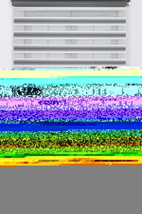 Gri Beyaz Renk Geçişli Zebra Perde