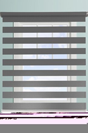 Gri Bambu Zebra Perde