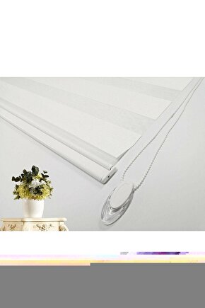 Zebra-beyaz Bambu Zebra Perde