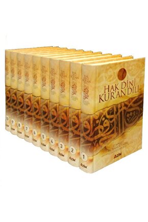 Hak Dini Kuran Dili - Elmalı Tefsiri; (10 Cilt, Büyük Boy, Şamua)