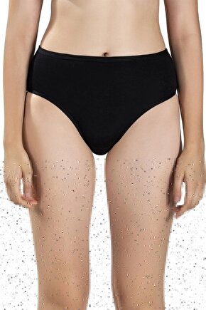 Kadın Pamuklu Likralı Yüksek Bel Külot 652- 12 Adet