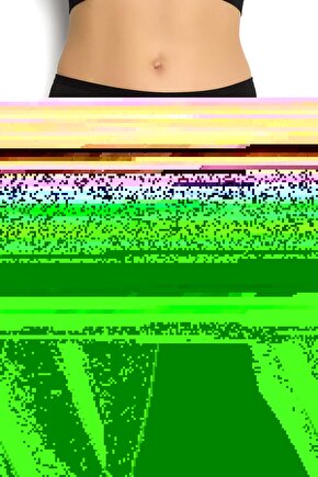 6 lı Kadın Siyah Pamuklu Bikini Külot 652