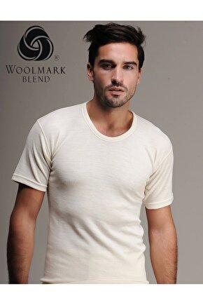 Erkek Yün Fanila Kısa Kol