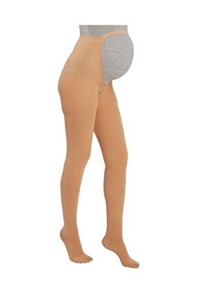 Hamile Külotlu Çorabı (kapalı Burun) Orta Basınçlı Bej Ref 907