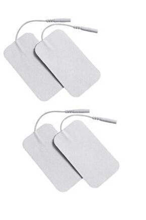 Fizik Tedavi Cihazı Için Yapışkanlı Tens Elektrodu 5 Cm X 9 Cm 4 Adet SoketliTens Pedi