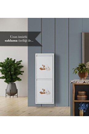 Çok Amaçlı Erzak Dolabı Beyaz 2’li | Günlük Kullanım İçin İdeal