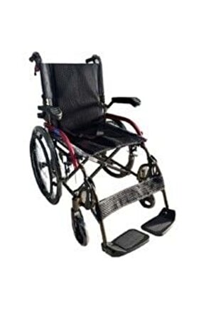 GK863LABJ-20 Jet Black Transfer Alüminyum Tekerlekli Sandalye