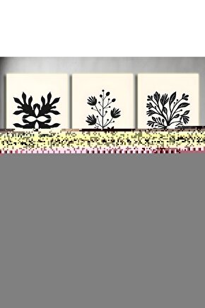 Matisse - Boho - Art Deco - Soyut - Doğa ( 3 lü Çerçevesiz ) Poster - Afiş - Tablo KR2C00307