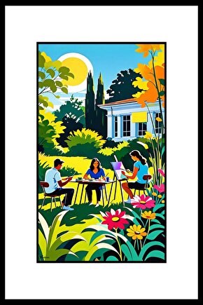 Tualdaki Aile Digital Art ( ÇERÇEVESİZ - ÇERÇEVE YOKTUR ) ( ULTRA HD ) FOLYO AFİŞ - POSTER