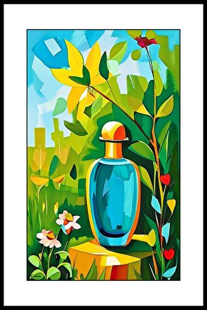 Parfüm Şişesi Digital Art ( ÇERÇEVESİZ - ÇERÇEVE YOKTUR ) ( ULTRA HD ) FOLYO AFİŞ - POSTER