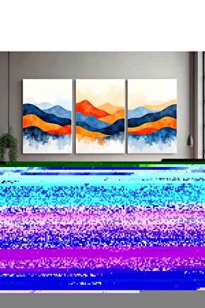 Matisse - Boho - Art Deco - Soyut - Doğa ( 3 lü Çerçevesiz ) Poster - Afiş - Tablo KR2C00929