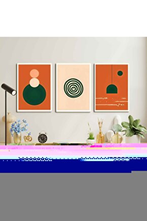 Matisse - Boho - Art Deco - Soyut - Doğa ( 3 lü Çerçevesiz ) Poster - Afiş - Tablo KR2C00870