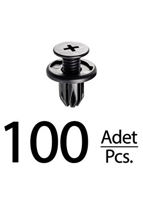 Mini Opel Antara Ssangyong Subaru Sumo için Tampon Panel Klips - 100 Adet