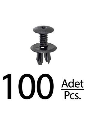 Volkswagen Golf IV,Golf Plus,Golf V,Polo,Passat için Bagaj Döşeme Paneli Klips-100 Adet