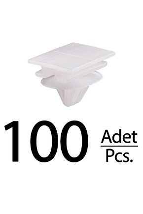 Renault Kango I Clio için Bagaj Kapak Dış Kaplama Agrafı Klips - 100 Adet