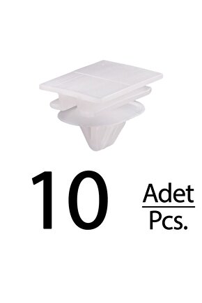 Renault Kango I Clio için Bagaj Kapak Dış Kaplama Agrafı Klips - 10 Adet