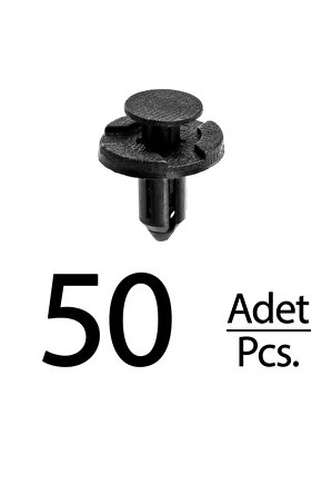 Nissan için Ön Tampon ve Far Klips - 50 Adet