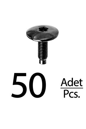 Seat Peugeot Citroen Renault VW BMW 3 E90 için Torx (Tork) Koltuk Kızak Civatası - 50 Adet