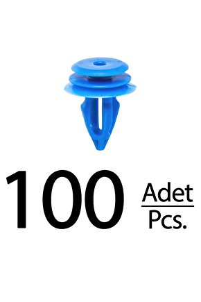 Volkswagen Renault için Kapı Döşeme Panel Klips - 100 Adet