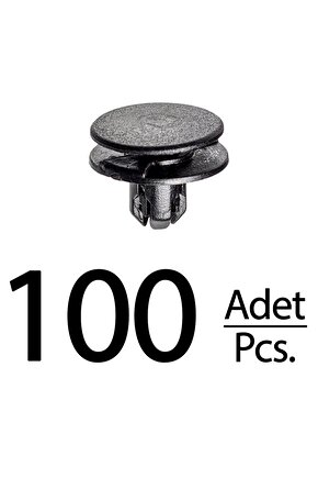 Honda Accord Civic Insight CR-V Fit HR-V için Davlumbaz Klips - 100 Adet