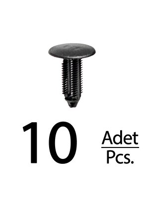 Ford Escort için Koltuk Bakalit Klips - 10 Adet