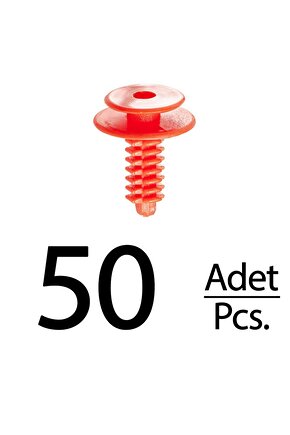 Fiat Iveco Lancia için Kapı Döşeme Sabitleme Klips - 50 Adet