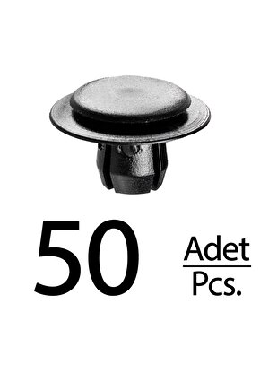 Mercedes Mercedes W140 R129 W124 W123 W116 Peugeot için Döşeme Paneli Klipsi - 50 Adet