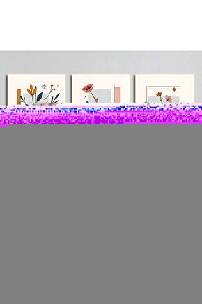 Matisse - Boho - Art Deco - Soyut - Doğa ( 3 lü Çerçevesiz ) Poster - Afiş - Tablo KR2C00079