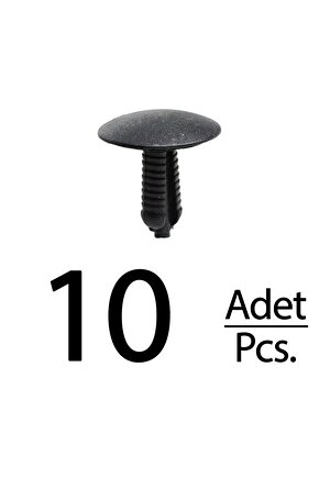 Ford, Land Rover, Jaguar için Döşeme Klips- 10 Adet