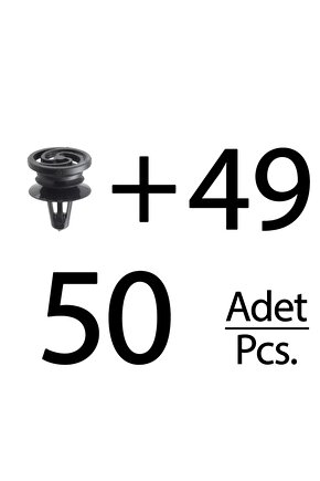 Seat, İbiza, Volkswagen için Döşeme Klips- 50 Adet