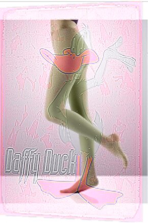 Daffy Duck Çizgi Film Retro Ahşap Poster