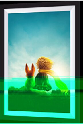 Tilki Ve Küçük Prens Sanatsal Çerçeve Görünümlü Ahşap Tablo