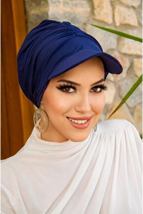 Lacivert Havuz & Deniz Şapkası  Mayo Üstüne Kullanılabilir