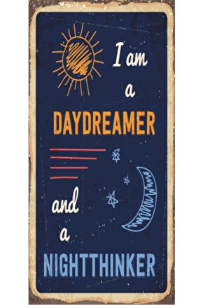 Hayalperest (10 Cm X 20 Cm) Mini Retro Ahşap Poster