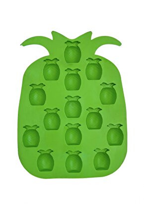 Ananas Silikon Buz Ve Çikolata Kalıbı Yeşil