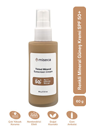 Renkli Mineral Güneş Kremi Spf 50+ Çok Yüksek Koruma 60 G