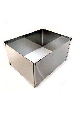Narkalıp  Dikdörtgen Ayarlanabilir Kek Kalıbı 18-35x 24-46 cm  Derinlik 15cm