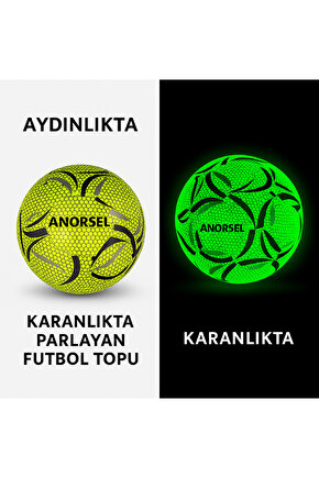 Karanlıkta Parlayan Işıldayan Orjinal Futbol Topu 2