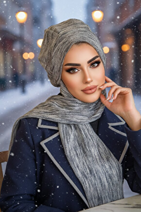 Kot Lacivert Desen Tesettür Bere