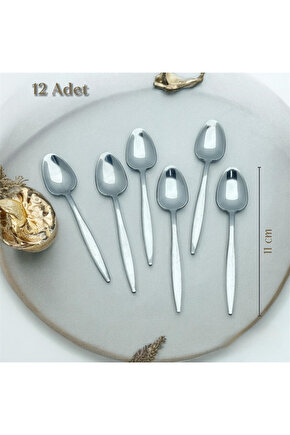 12 Adet Sivri Model Çay Kaşığı,1 Düzine Sivri Model Çay Kaşığı