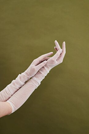 Yeni Sezon Eldiven Beyaz Transparan Tül Gelinlik Eldiveni Kostüm Aksesuarı – Gelin Aksesuarı